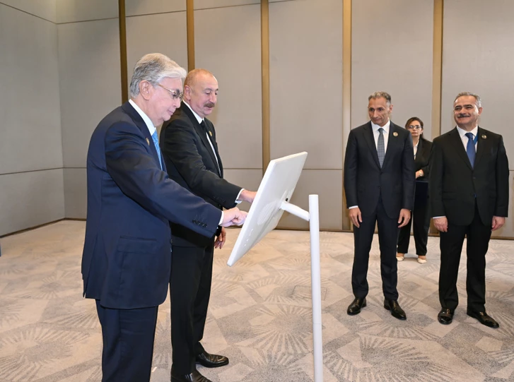 Media.az - Новости Азербайджана - Президенты Азербайджана и Казахстана провели встречу и запустили Транскаспийскую кабельную линию