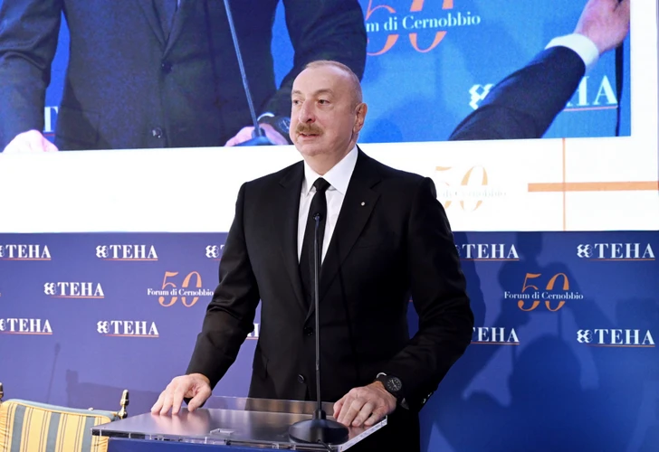 Media.az - Новости Азербайджана - Президент Ильхам Алиев на Международном форуме Черноббио