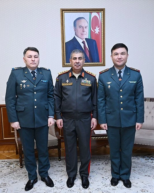Media.az - Новости Азербайджана - Минобороны Азербайджана принял нового военного атташе Казахстана