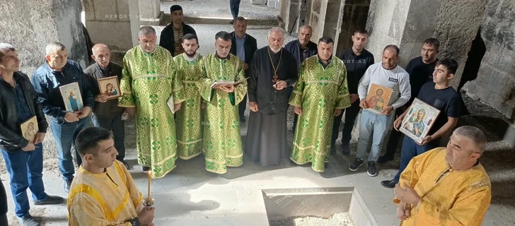 Члены Албано-удинской христианской общины посетили древний монастырь Агоглан в Лачыне