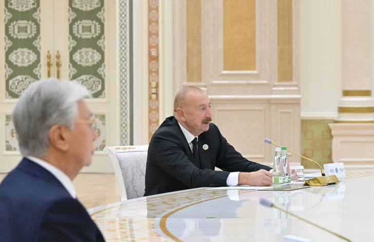 Президент: Азербайджан ведет работу с Казахстаном и Узбекистаном по созданию зеленого энергокоридора