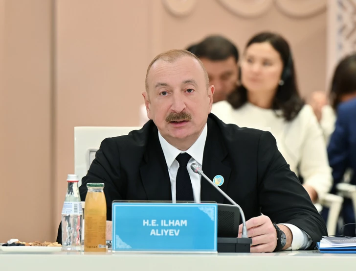 Media.az - Новости Азербайджана - Президент Ильхам Алиев выступил на неформальном Саммите глав государств ОТГ в Казахстане