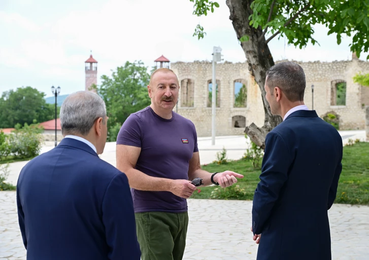 Media.az - Новости Азербайджана - Президент Ильхам Алиев принял участие в открытии после реставрации «Дома Садыгджана» в Шуше