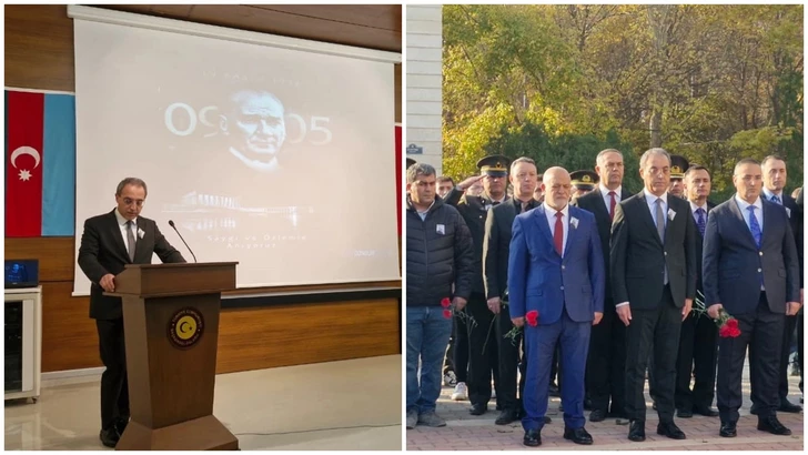 В Нахчыване почтили память великого лидера турецкого народа Мустафы Кемаля Ататюрка