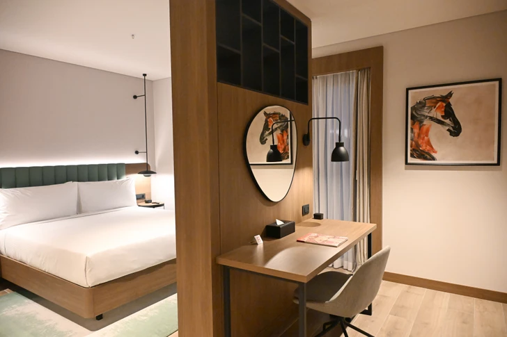 Media.az - Новости Азербайджана - Ильхам Алиев поучаствовал в открытии отеля Hilton Garden Inn Agdam