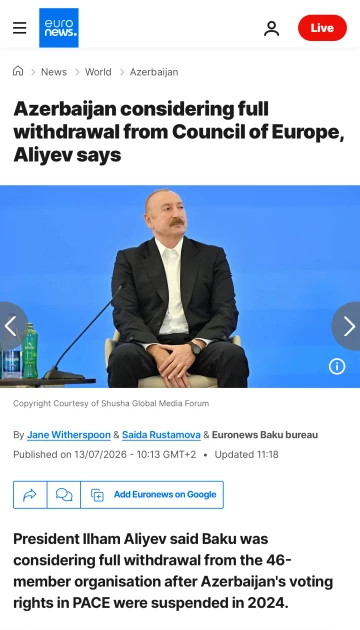 Media.az - Новости Азербайджана - Пакистанские и европейские СМИ освещают выступление Ильхама Алиева на Шушинском медиафоруме