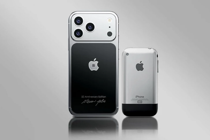 В честь 50-летия Apple сделали iPhone 17 Pro с вшитым в корпус фрагментом водолазки Стива Джобса