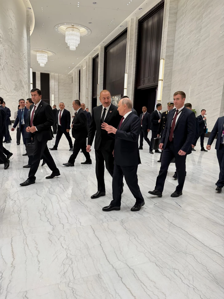 Media.az - Новости Азербайджана - Ильхам Алиев и Владимир Путин кратко пообщались в кулуарах встречи в формате «ШОС плюс»