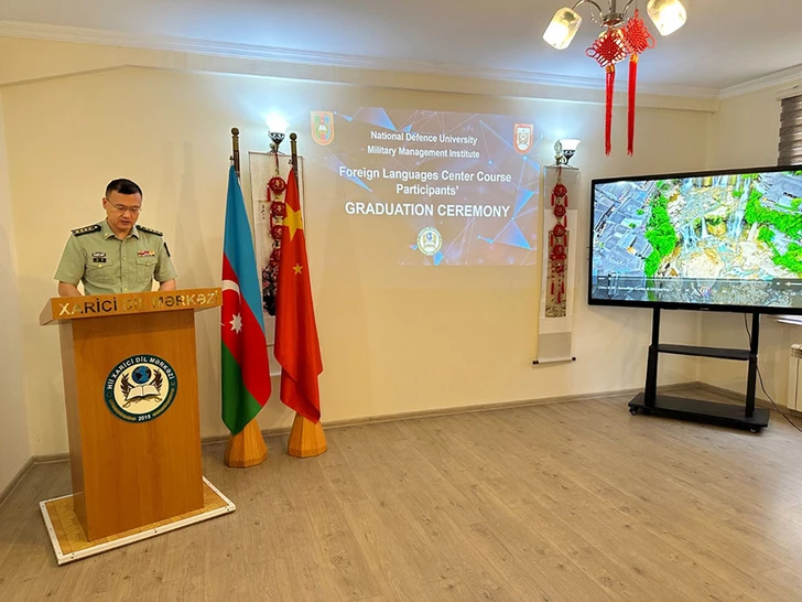 Media.az - Новости Азербайджана - В Азербайджане состоялся выпуск курса китайского языка для военнослужащих