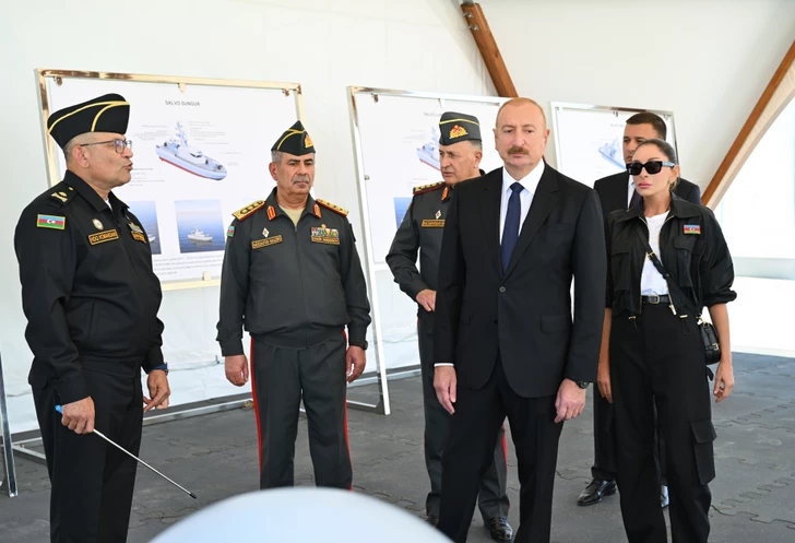 Media.az - Новости Азербайджана - Президент Ильхам Алиев посетил Военно-морские силы