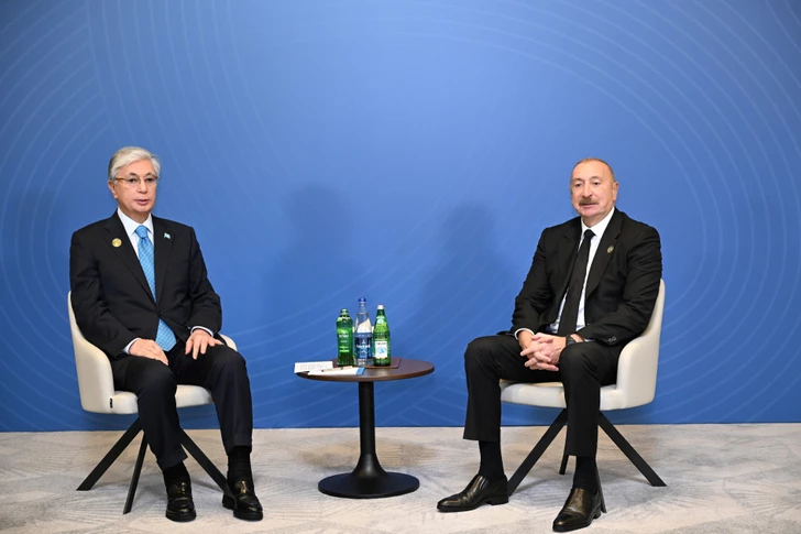 Media.az - Новости Азербайджана - Президенты Азербайджана и Казахстана провели встречу и запустили Транскаспийскую кабельную линию