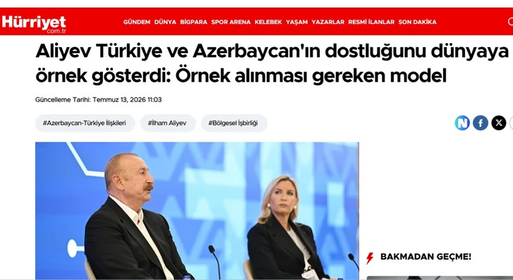 Media.az - Новости Азербайджана - Турецкие СМИ широко осветили выступление Ильхама Алиева на IV Шушинском глобальном медиафоруме