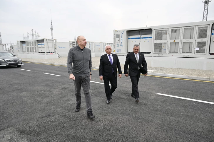 Media.az - Новости Азербайджана - Президент Ильхам Алиев принял участие в открытии Центра хранения энергии «Абшерон»