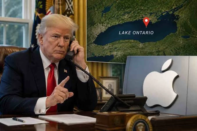 Apple переименовала озеро Онтарио после просьбы Дональда Трампа