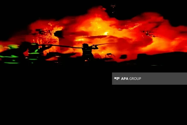 Media.az - Новости Азербайджана - В Исмайыллинском районе произошел сильный пожар в автомастерской