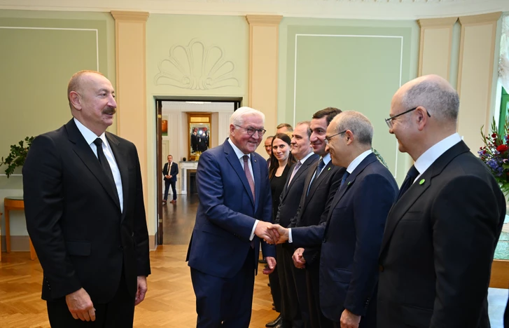 Media.az - Новости Азербайджана - Состоялась встреча президентов Азербайджана и Германии в расширенном составе