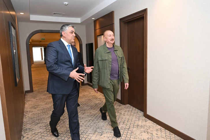 Media.az - Новости Азербайджана - Президент Ильхам Алиев принял участие в открытии отеля «Ханкенди»
