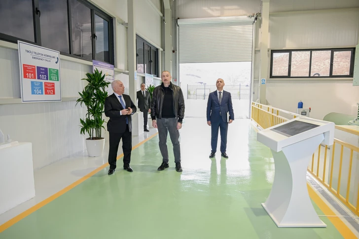Media.az - Новости Азербайджана - Президент Ильхам Алиев принял участие в открытии ГЭС «Гозлукёрпю» в Агдеринском районе