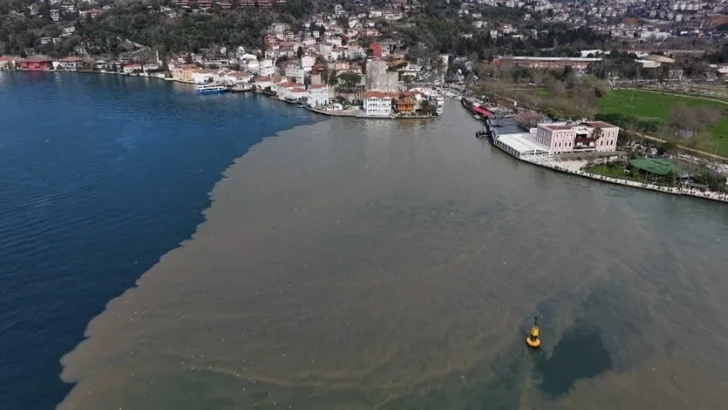 Босфор сменил цвет: мутные воды после ливней попали в пролив