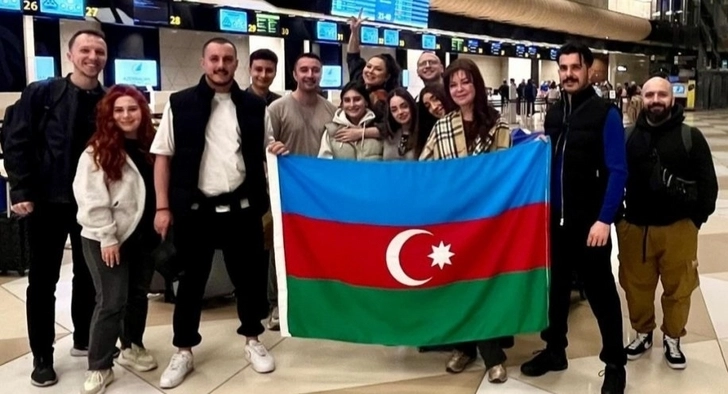 Представители Азербайджана на «Евровидении-2024» отправились в Мальме