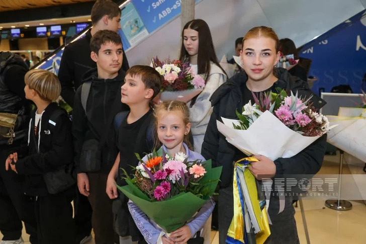 Media.az - Новости Азербайджана - Очередная группа украинских детей прибыла в Азербайджан на реабилитацию