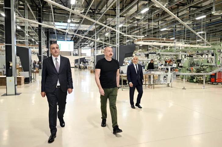 Media.az - Новости Азербайджана - Президент принял участие в открытии предприятия по производству табачных изделий в Агдаме