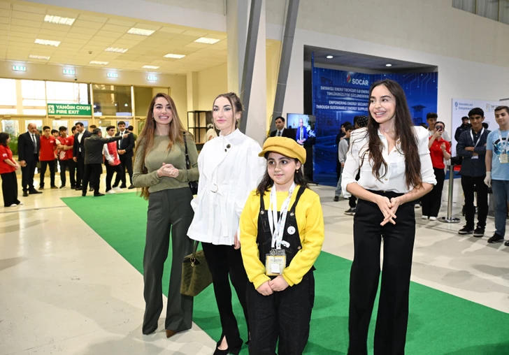 Лейла Алиева, Арзу Алиева и Алена Алиева посетили Международный фестиваль STEAM Азербайджан