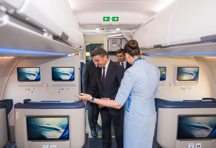 Media.az - Новости Азербайджана - Первый самолет нового поколения Airbus A321neo авиакомпании AZAL прибыл в Баку
