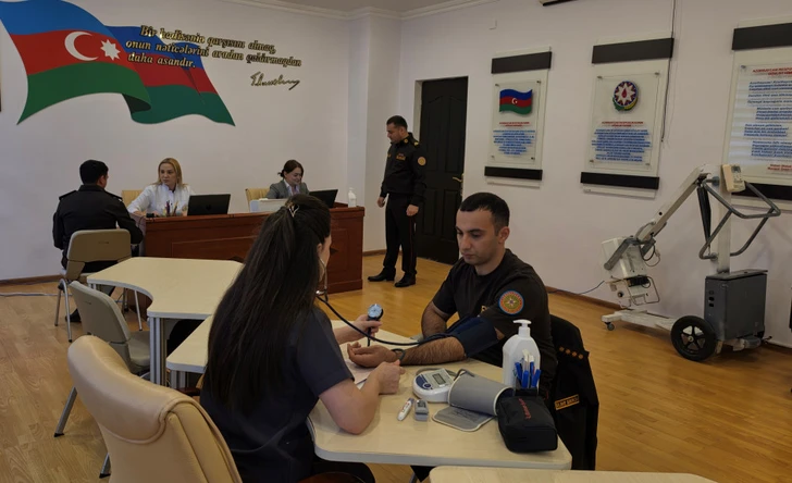 Media.az - Новости Азербайджана - Госпиталь Медицинской службы МЧС провел диспансеризацию сотрудников в Аранском регионе