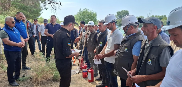 Media.az - Новости Азербайджана - В Азербайджане состоялась тренировка по условному тушению лесного пожара