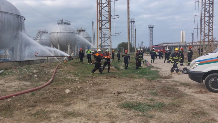 Media.az - Новости Азербайджана - На заводе SOCAR в Сумгайыте проверили готовность к чрезвычайной ситуации