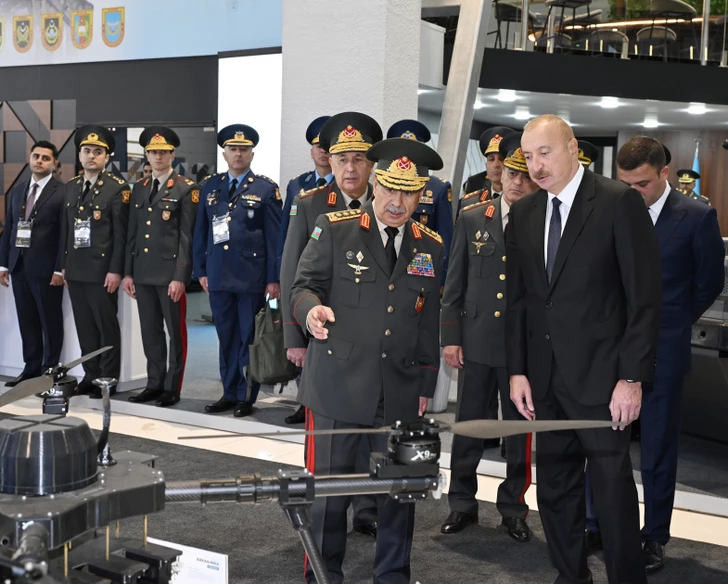 Media.az - Новости Азербайджана - Президент Ильхам Алиев ознакомился с выставками ADEX 2026 и Securex Caspian