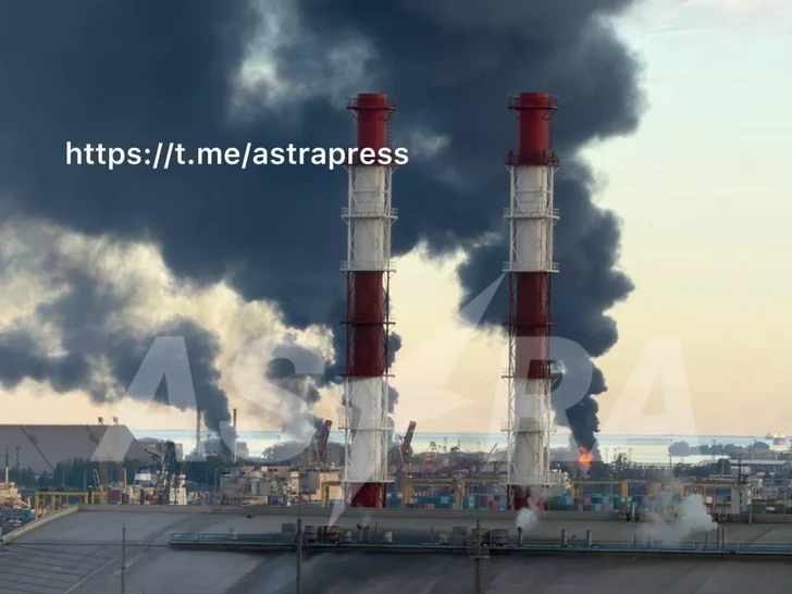Media.az - Новости Азербайджана - Атака ВСУ на Санкт-Петербург: загорелся нефтяной терминал, есть пострадавшие