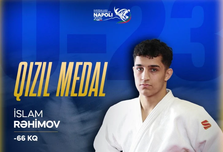 Азербайджанский дзюдоист завоевал золотую медаль на чемпионате Европы U-23