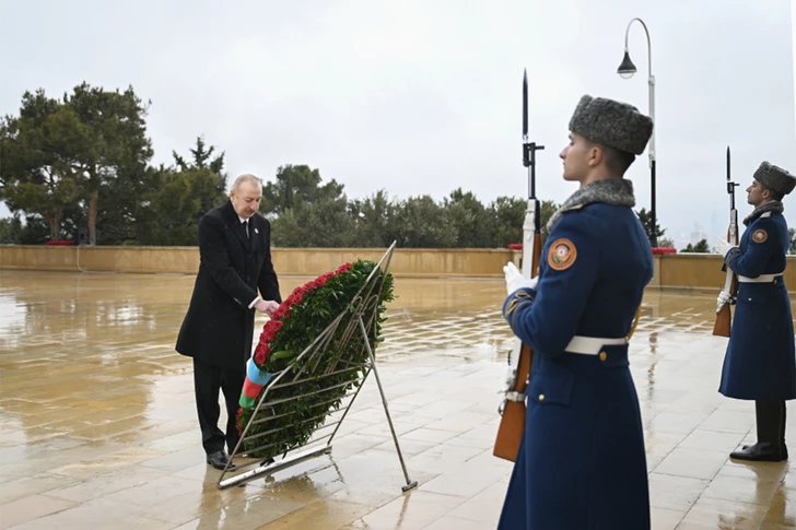 Президент Ильхам Алиев почтил память шехидов 20 января