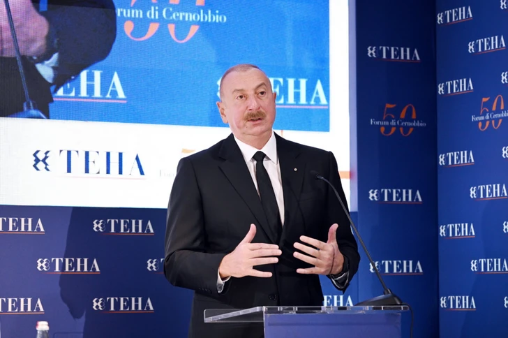 Media.az - Новости Азербайджана - Президент Ильхам Алиев на Международном форуме Черноббио