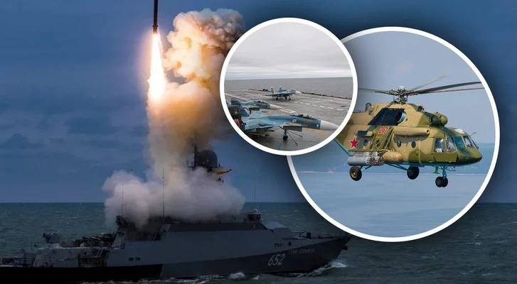 Атака БПЛА на Россию: поражены ракетоносители, истребитель Су-33 и вертолет Ми-8