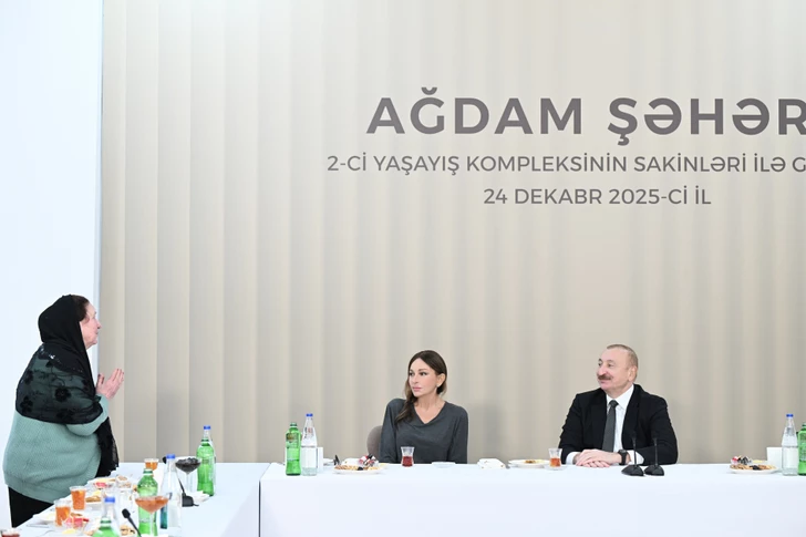 Media.az - Новости Азербайджана - Президент поучаствовал в открытии 2го жилого комплекса в Агдаме