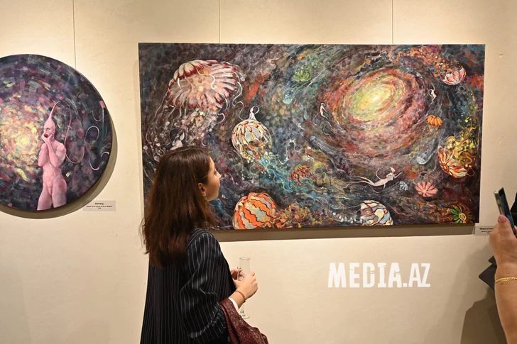 Media.az - Новости Азербайджана - «Бесконечность внутри нас»: в Nine Senses Art Center открылась выставка Марьям Кенгерли