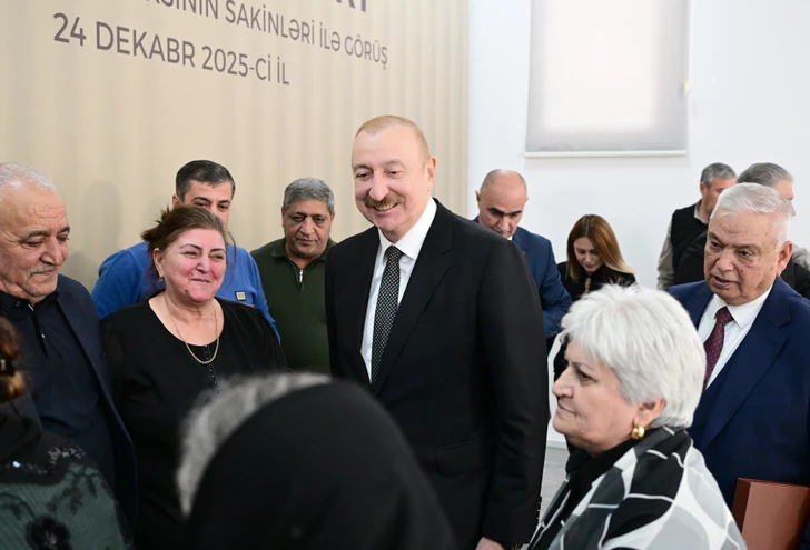 Media.az - Новости Азербайджана - Президент поучаствовал в открытии 2го жилого комплекса в Агдаме