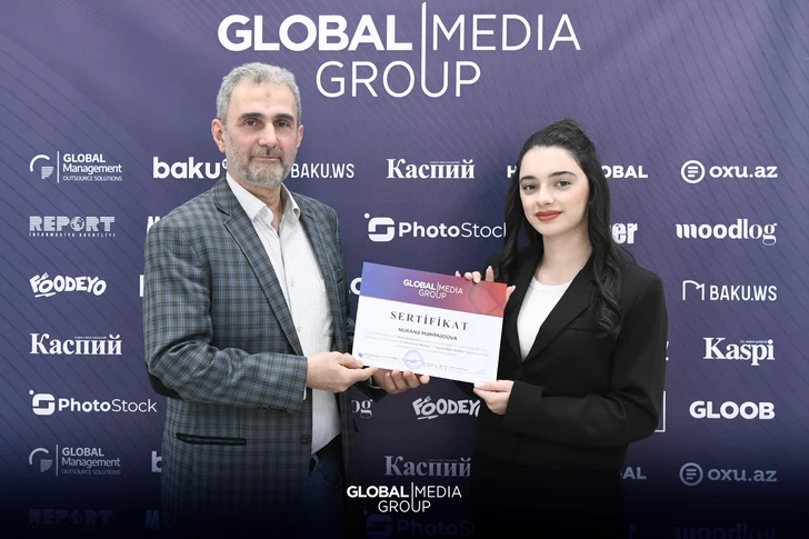 Media.az - Новости Азербайджана - Итоги Медиа Академии «Global Media Group»: 8 будущих специалистов получили сертификаты