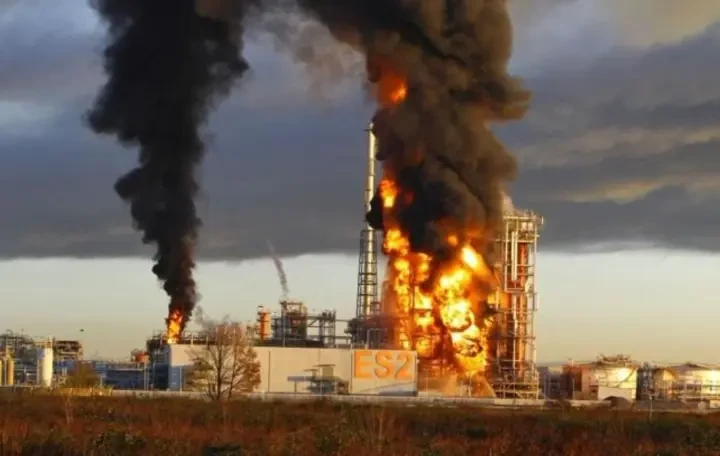 В России после атаки ВСУ поврежден нефтеперерабатывающий завод - предприятие приостановило работу