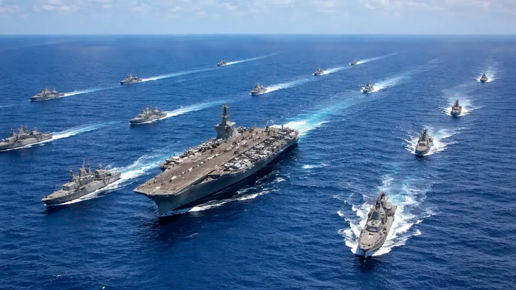 У побережья Ближнего Востока сосредоточена мощная группировка ВМС США