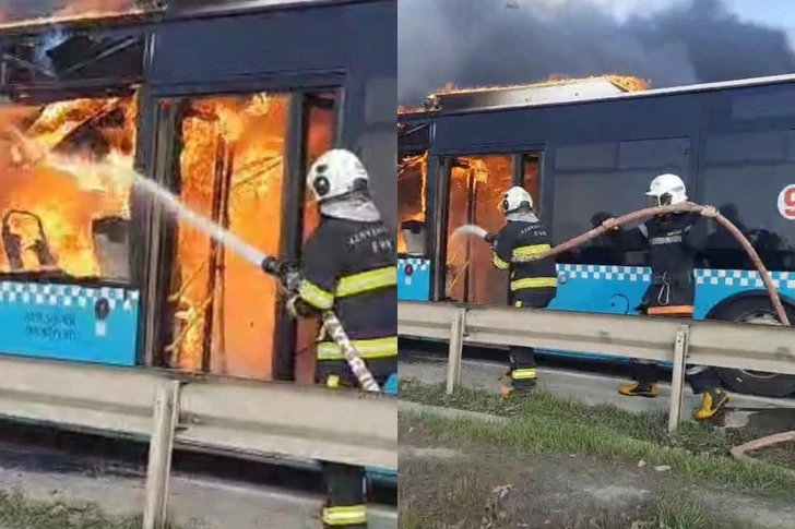 Огненное ЧП: названа причина возгорания в автобусе на трассе Баку - Сумгайыт