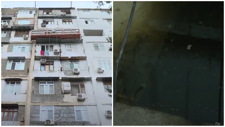 Жители дома в Баку страдают от канализационного потопа - ЖАЛОБА