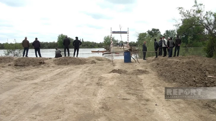 Media.az - Новости Азербайджана - Движение по понтонному мосту через Куру в Сабирабаде восстановлено спустя несколько месяцев