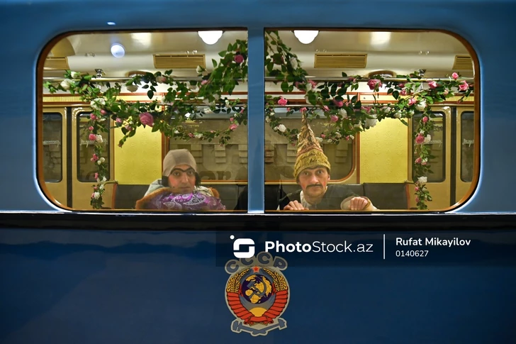 В бакинском метро по случаю праздника Новруз представлены ретровагоны