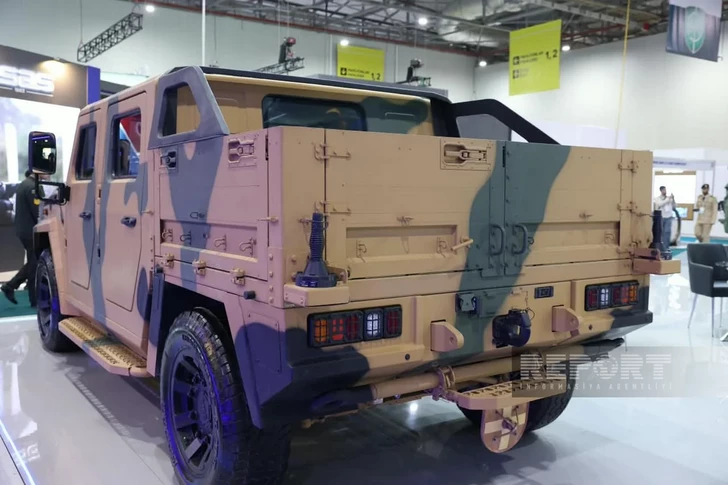 Media.az - Новости Азербайджана - Тактическое транспортное средство Турции PAMİR 4x4 представлено на выставке в Баку