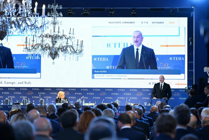 Media.az - Новости Азербайджана - Президент Ильхам Алиев на Международном форуме Черноббио