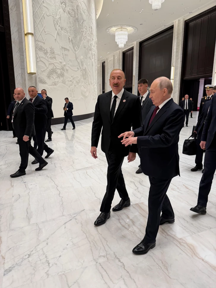 Media.az - Новости Азербайджана - Ильхам Алиев и Владимир Путин кратко пообщались в кулуарах встречи в формате «ШОС плюс»